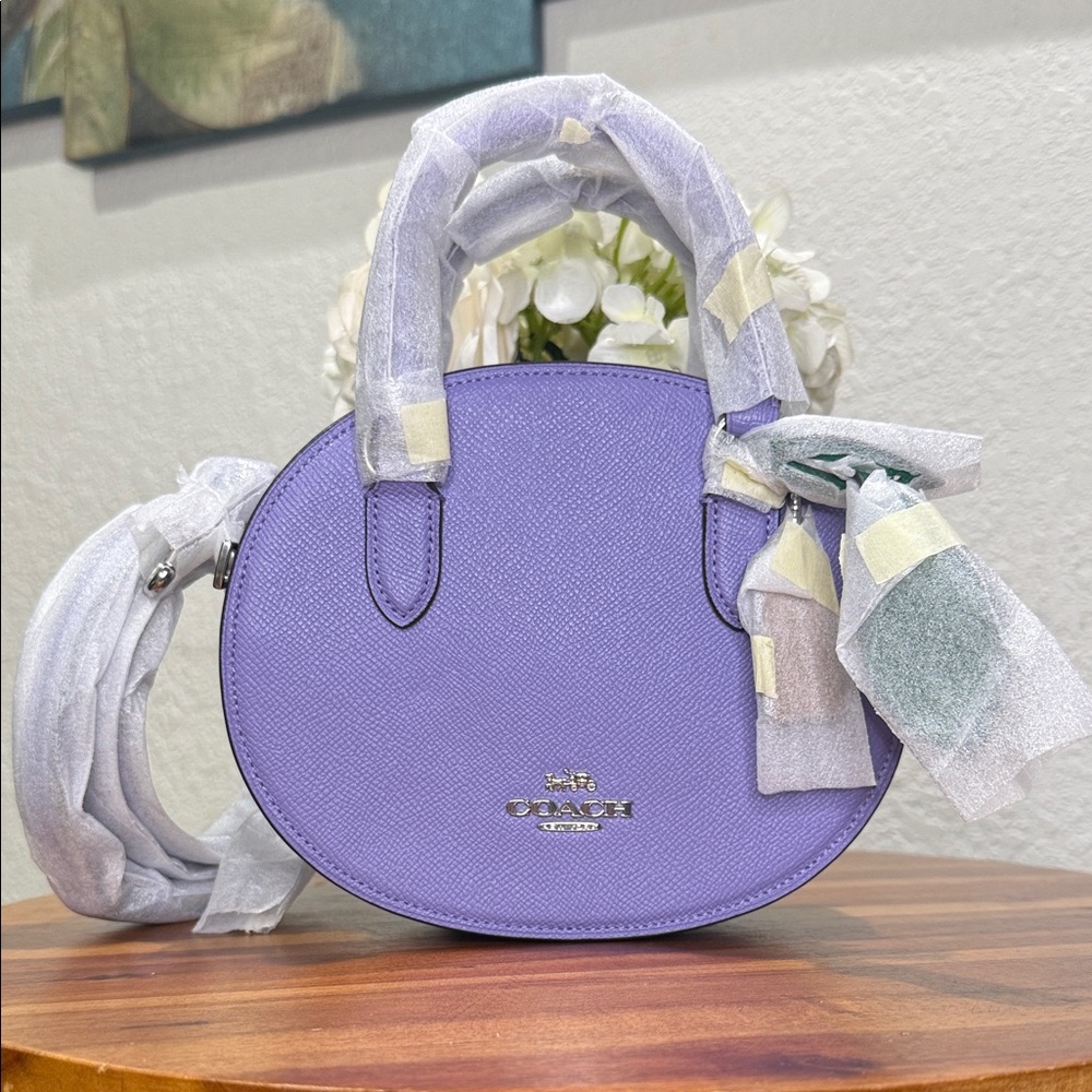 Coach CR253 Blueberry Crossbody In Light Violet NWT